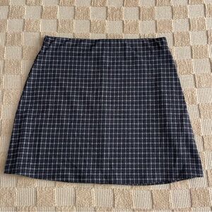 Small UO Blue Plaid Mini Skirt